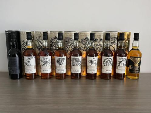 Game Of Thrones Whisky - 9 bottles, Verzamelen, Wijnen, Zo goed als nieuw, Overige typen, Overige gebieden, Vol, Ophalen