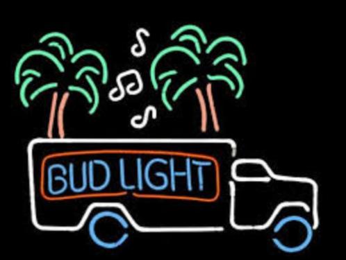 Bud truck indian en veel andere USA bar cafe decoratie neons, Verzamelen, Merken en Reclamevoorwerpen, Zo goed als nieuw, Lichtbak of (neon) lamp