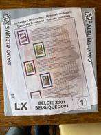 feuilles pré imprimées Belgique 2001 Davo