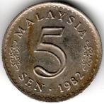 Maleisië : 5 Sen 1982 KM#2 Ref 15973, Postzegels en Munten, Ophalen of Verzenden, Zuidoost-Azië, Losse munt