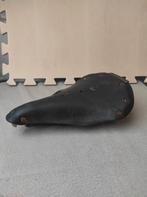 Vintage Brooks fiets zadel zwart leder, Fietsen en Brommers, Fietsonderdelen, Ophalen, Gebruikt, Algemeen, Brooks