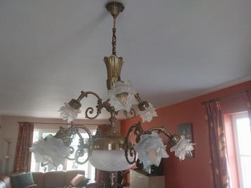 Kroonluchter vergulde messing beschikbaar voor biedingen