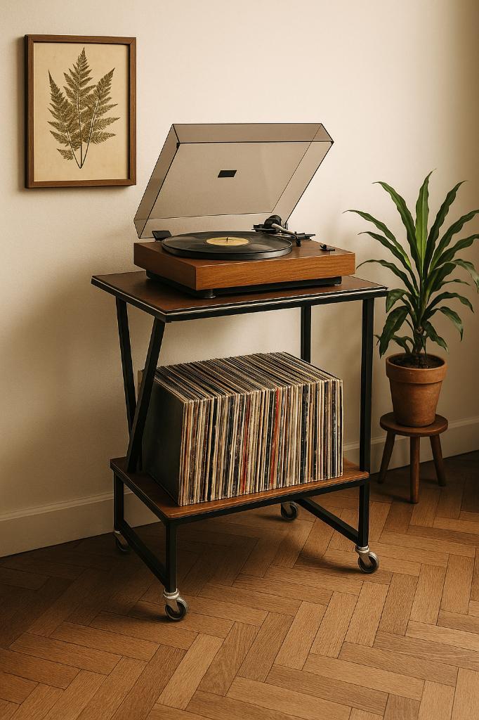 Prachtige vintage plantentafel / muziektafel, Antiquités & Art, Antiquités | Meubles | Tables, Enlèvement ou Envoi