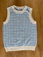 Overhemd wit blauw geruit fish and chips maat 170, Kinderen en Baby's, Kinderkleding | Maat 170, Meisje, Ophalen of Verzenden