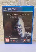 PS4 Shadow Of Mordor Game Of The Year Edition, Ophalen of Verzenden, Zo goed als nieuw
