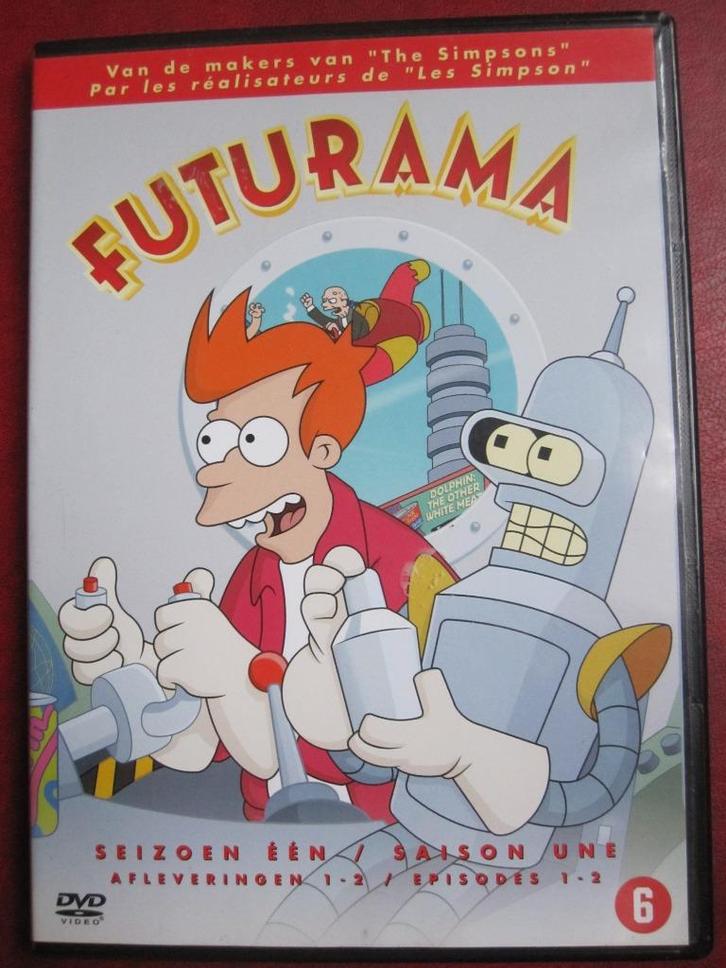 Futurama Season One afl 1-2, Cd's en Dvd's, Dvd's | Tekenfilms en Animatie, Zo goed als nieuw, Amerikaans, Tekenfilm, Vanaf 6 jaar