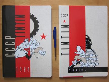 2 cahiers Tintin au pays des soviets TL 1990 Etat neuf