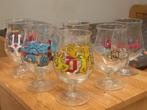 Lot van 6 verschillende Duvel glazen, Ophalen, Gebruikt