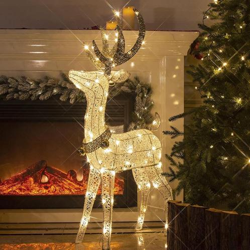Groot Led Rendier Met 70 Led's (Waarvan 10 Fonkelen). IP44., Diversen, Kerst, Nieuw, Ophalen of Verzenden