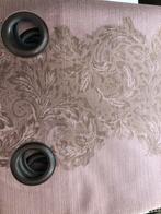 2 Belles tentures confection Heytens 280x245cm hauteur a 25€, Ophalen, Zo goed als nieuw, Beige
