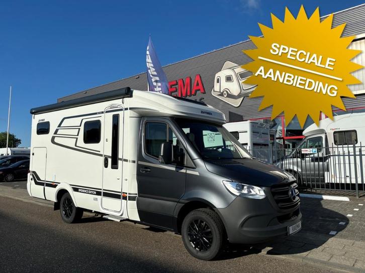 Hymer ML-T 570 automaat enkele bedden TV navi camera luifel, Caravans en Kamperen, Mobilhomes, Bedrijf, tot en met 3, Half-integraal
