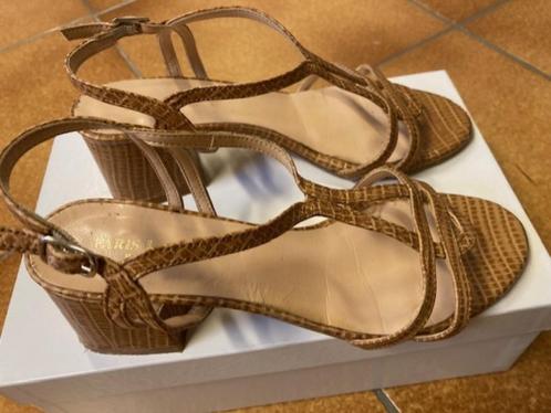 Cognac kleurige sandalen - maat 37, Kleding | Dames, Schoenen, Gedragen, Sandalen of Muiltjes, Overige kleuren, Ophalen of Verzenden