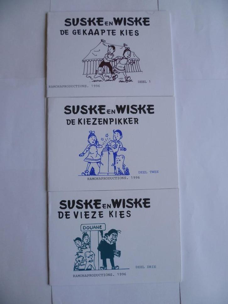 SUSKE EN WISKE ILLEGALE UITGAVEN"PRODENT VOUWSTRIPS"UIT 1996, Boeken, Stripverhalen, Nieuw, Complete serie of reeks, Verzenden