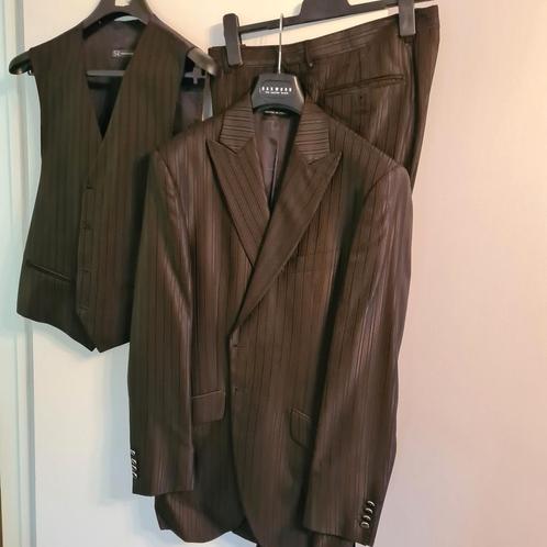 3 delig kostuum sabato russo italy, Kleding | Dames, Jasjes, Kostuums en Pakken, Zo goed als nieuw, Bruin, Ophalen of Verzenden
