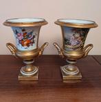 Paar vazen, Medicis, oud Parijs, oud Parijs, 1800, 19e, goud, Ophalen