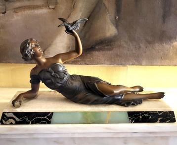 ✔️ Groot Art Deco-sculptuur 1930.