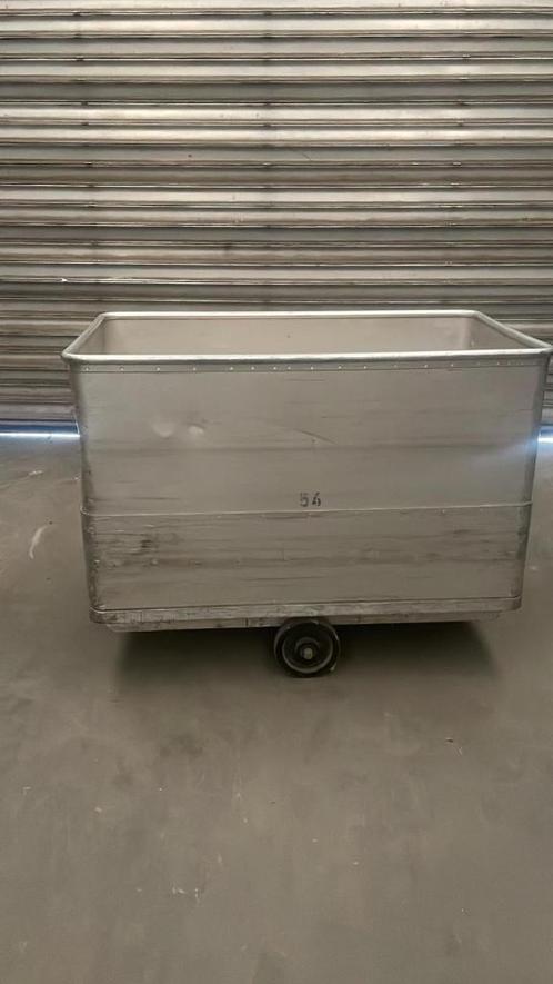 Industriele kar in alu, Doe-het-zelf en Bouw, Transportwagens, Gebruikt, Transportkar, 80 tot 100 liter, Ophalen