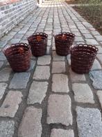 4 cache pot-bloempot-kunststof-bruin-nieuw, Tuin en Terras, Bloempotten, Ophalen, Nieuw, Kunststof