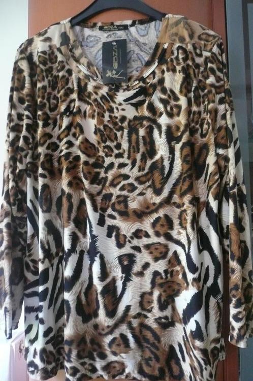 bloes met tijgerprint NIEUW (a102), Vêtements | Femmes, Grandes tailles, Neuf, Chemise ou Top, Autres couleurs, Enlèvement ou Envoi