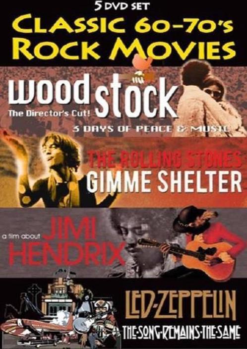 Classic 60-70's Rock Movies dvd box, Cd's en Dvd's, Dvd's | Muziek en Concerten, Nieuw in verpakking, Muziek en Concerten, Boxset