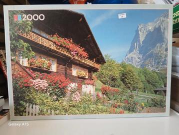 Mooie puzzeloostenrijk 2000 stukjes Zwitserland landschap beschikbaar voor biedingen