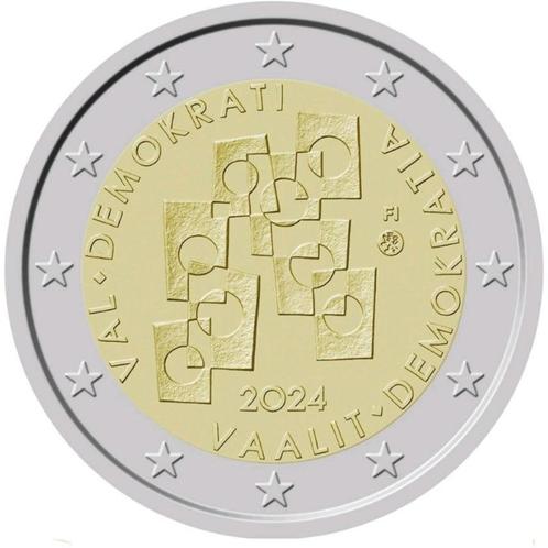 2 euro Finland 2024 - Verkiezingen en Democratie (UNC), Postzegels en Munten, Munten | Europa | Euromunten, Losse munt, 2 euro