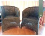Set 2 rotan stoelen, Huis en Inrichting, Ophalen, Gebruikt, Riet of Rotan, Twee