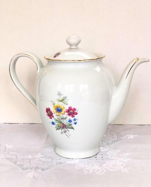 Belle cafetière de Bavière Bareuther, avec numéro et cachet, Antiquités & Art, Antiquités | Services (vaisselle) pièces, Enlèvement ou Envoi