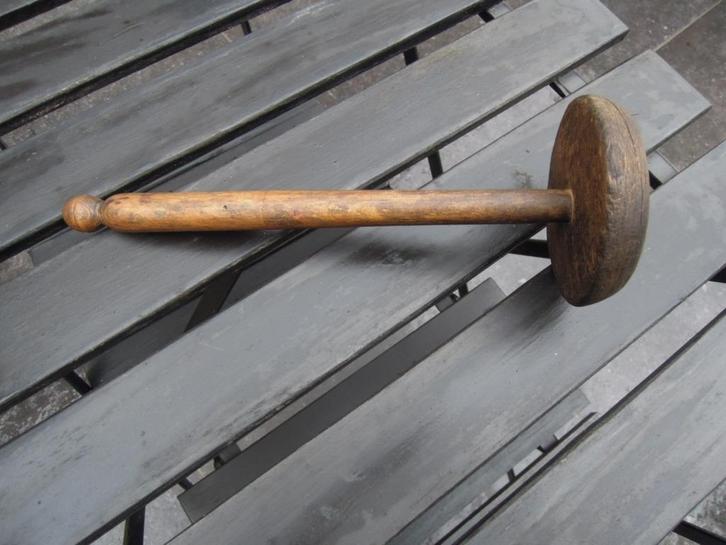 houten primitief rustiek antieke aardappelpuree stamper pers, Antiek en Kunst, Curiosa en Brocante, Ophalen of Verzenden