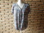 (157) -blouse femme t.42 grise rose, Ophalen of Verzenden, Gedragen, Maat 42/44 (L), Grijs
