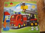 Duplo Brandweerwagen nr 10502, Kinderen en Baby's, Speelgoed | Duplo en Lego, Ophalen of Verzenden, Zo goed als nieuw, Complete set