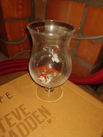 La Chouffe glazen; 25 cl - 4 stuks, Ophalen, Zo goed als nieuw, Bierglas