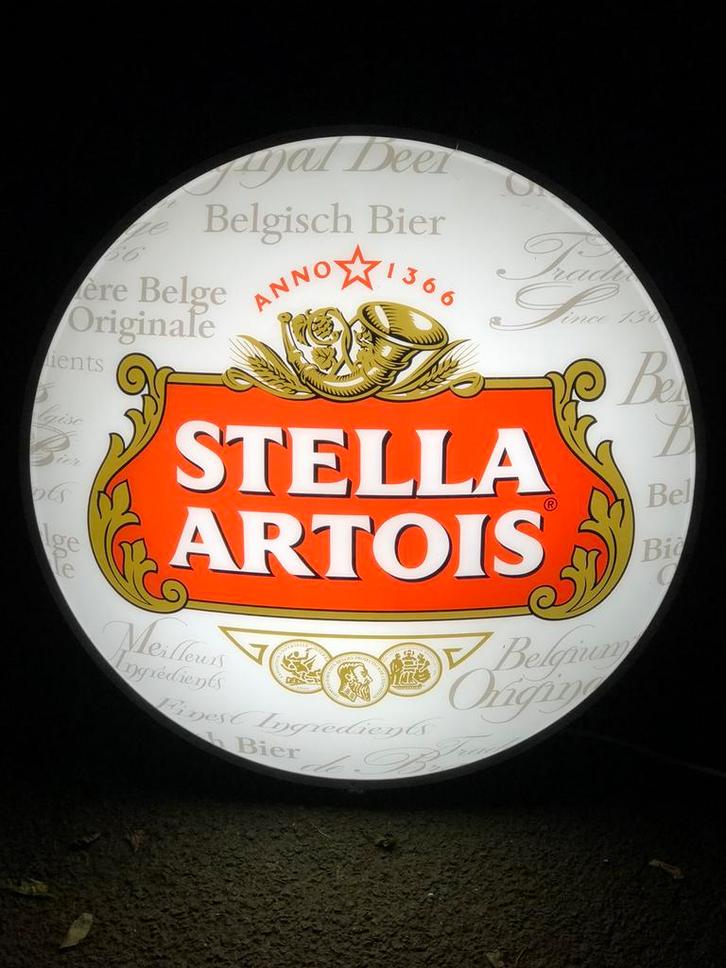 Prachtige lichtreclame Stella Artois pils Inbev leuven, Verzamelen, Biermerken, Stella Artois, Ophalen