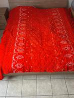 Sprei oranje 210 cm x 150 cm, Neuf, Enlèvement, Couverture ou Couette, Deux personnes