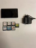 Nintendo DS met 7 spellen, Zwart, Ophalen of Verzenden, DS Lite, Gebruikt