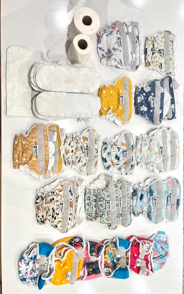 Wasbare luiers Anavy Bamboolik, Kinderen en Baby's, Babykleding | Baby-kledingpakketten, Zo goed als nieuw, Ophalen of Verzenden