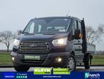 Ford TRANSIT 2.0 L5 Open Laadbak DC, Auto's, Bestelwagens en Lichte vracht, Blauw, Bedrijf, Ford, Te koop