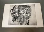 Ets Marc Plettinck 15/30 oren zien en zwijgen, Antiek en Kunst, Kunst | Etsen en Gravures, Ophalen of Verzenden