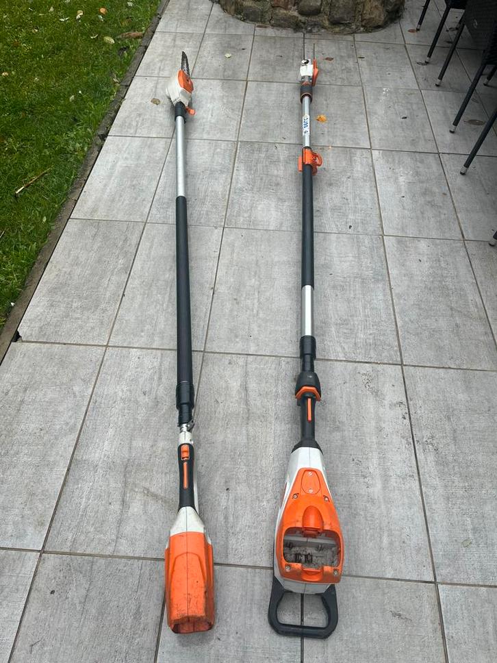 Lot machine stihl, Echo, Pellenc, Tuin en Terras, Heggenscharen, Zo goed als nieuw, Accu, Ophalen