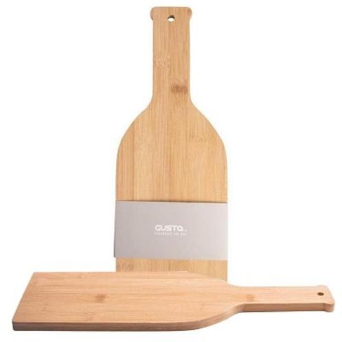 Gusta hapjesplank snijplank serveerplank hout bamboe 40 cm, Huis en Inrichting, Keuken | Servies, Nieuw, Overige materialen, Ophalen of Verzenden