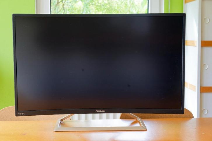 ASUS VA326-monitor — 31,5" gebogen, Full HD, 144 Hz, Computers en Software, Monitoren, Gebruikt, 101 t/m 150 Hz, HDMI, Gaming