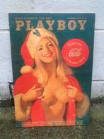 Vintage Playboy cover print 1972 op hout paneel, Antiek en Kunst, Ophalen of Verzenden