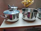 Set van 3 kookpotten en steelpan Lagostina, Ophalen, Zo goed als nieuw