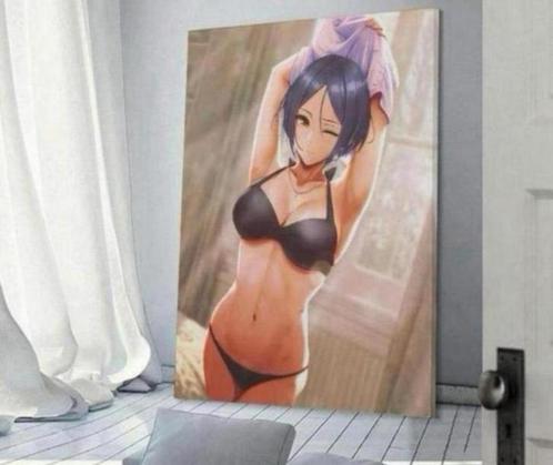 Animatie Anime hentai canvas poster XL 90x60 cm muur deco, Huis en Inrichting, Woonaccessoires | Wanddecoraties, Nieuw, Ophalen of Verzenden