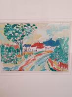 Aquarel van Marcel van Driessche., Antiek en Kunst, Ophalen of Verzenden