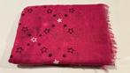 Fuchsia katoenen foulard met sterren, Enlèvement ou Envoi, Neuf, Écharpe