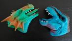 Dino World draak & dino handpop (2 stuks), Kinderen en Baby's, Ophalen of Verzenden, Zo goed als nieuw