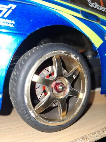 tamiya df03 ra rally subaru leds/brushless/2.4ghz