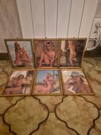 Set van 6 vintage monturen voor volwassenen, Antiek en Kunst, Kunst | Tekeningen en Fotografie, Ophalen