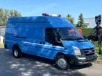 Ford Transit L4H3 T460 3.2 TDCi 200PK // AC // 136.000 Km, Euro 5, Stof, Zwart, Blauw